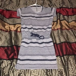 Dress, with string to tighten around waist